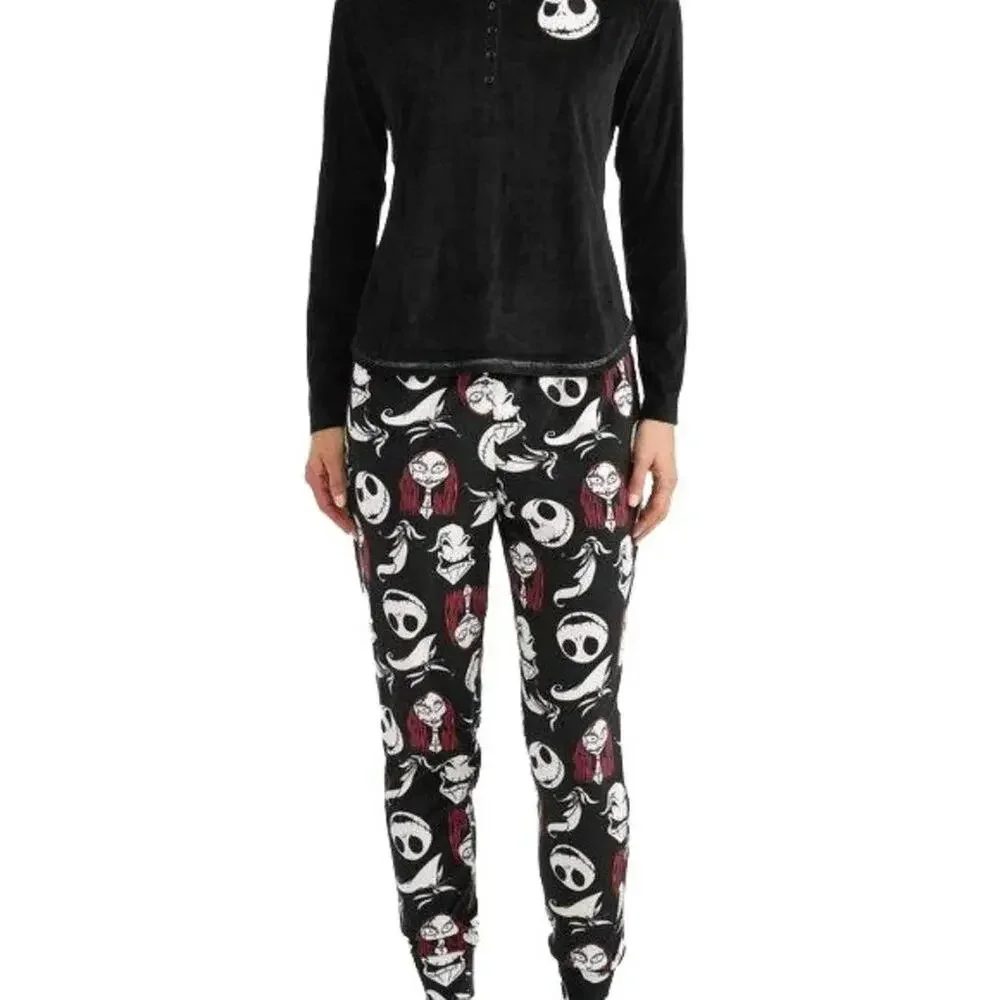 Disney Nightmare Before Christmas Fleece Jogger Pajama Small - Picture 5 of 5